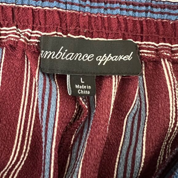 Ambiance Apparel Wide Leg Striped Palazzo Pants - Picture 10 of 11
